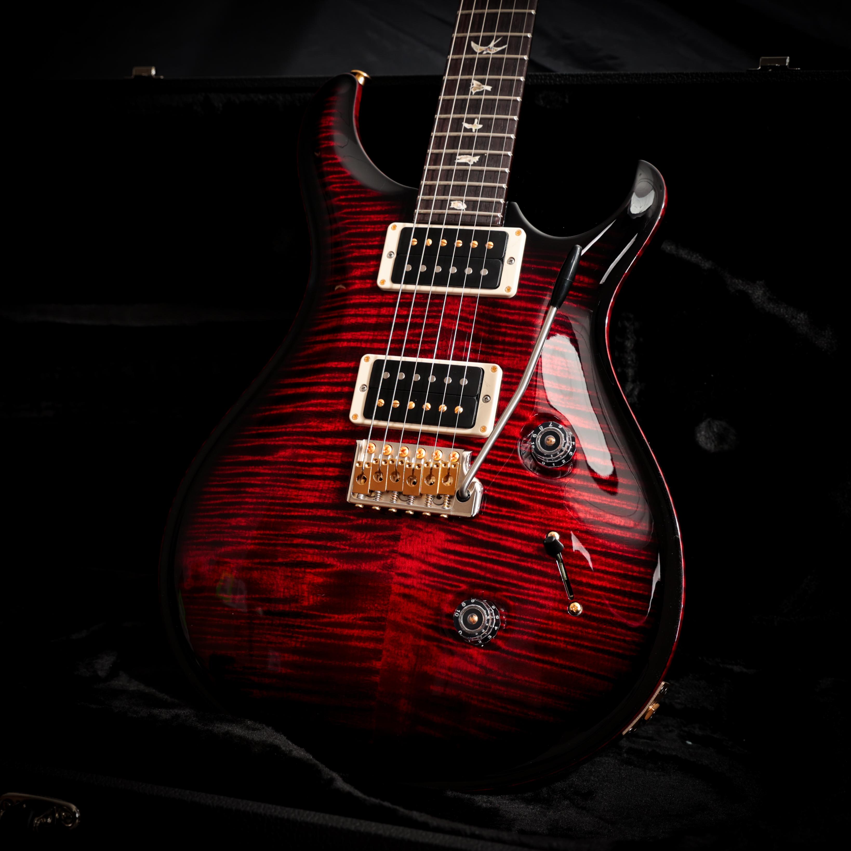 PRS Custom 24 10-Top Electric Guitar in Fire Red Smokeburst